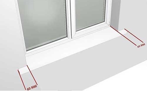 Как правильно установить подоконник на пластиковые окна – размеры плиты